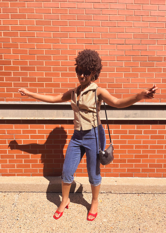 1980's Leopard Print Vest