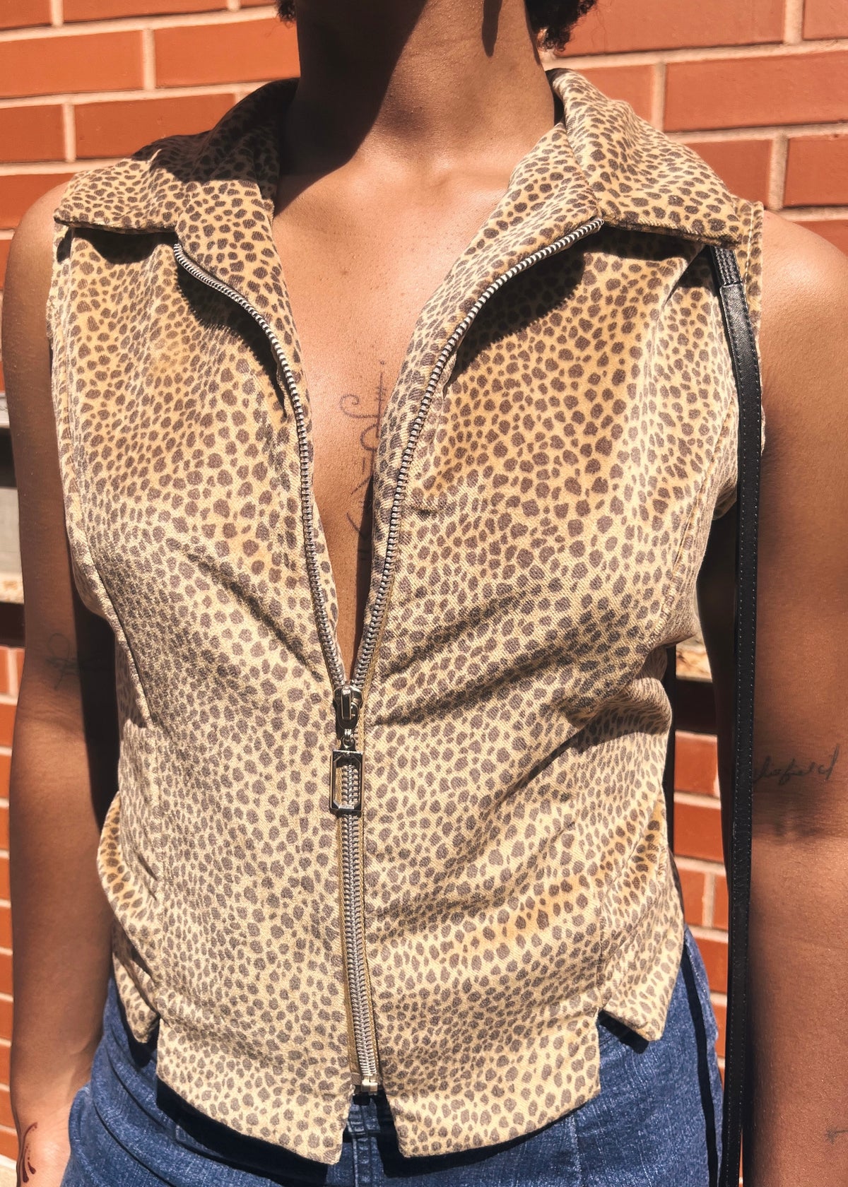 1980's Leopard Print Vest